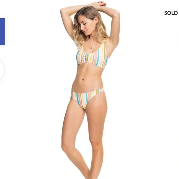 NWT!! ROXY - PRINTED BEACH CLASSICS MINI BIKINI BOTTOMS - Size XXL/16 - Picture 4 of 11